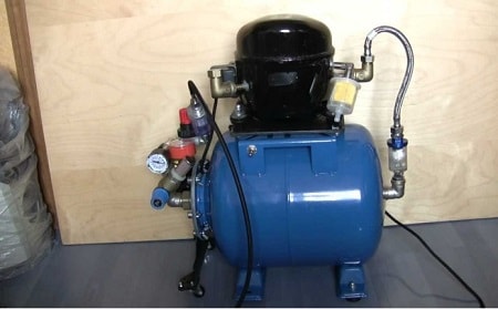 aérographe fait maison du compresseur de réfrigérateur