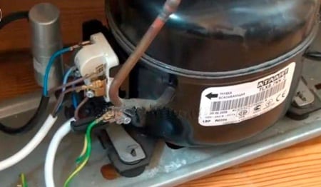 Dysfonctionnement grave du réfrigérateur - compresseur grillé Dysfonctionnement grave du réfrigérateur