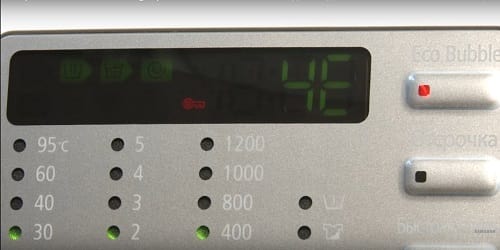 erreur 4e dans une machine à laver Samsung