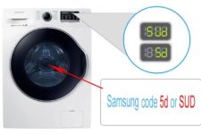 Sud (5ud) ou SD (5D) dans une machine à laver Samsung